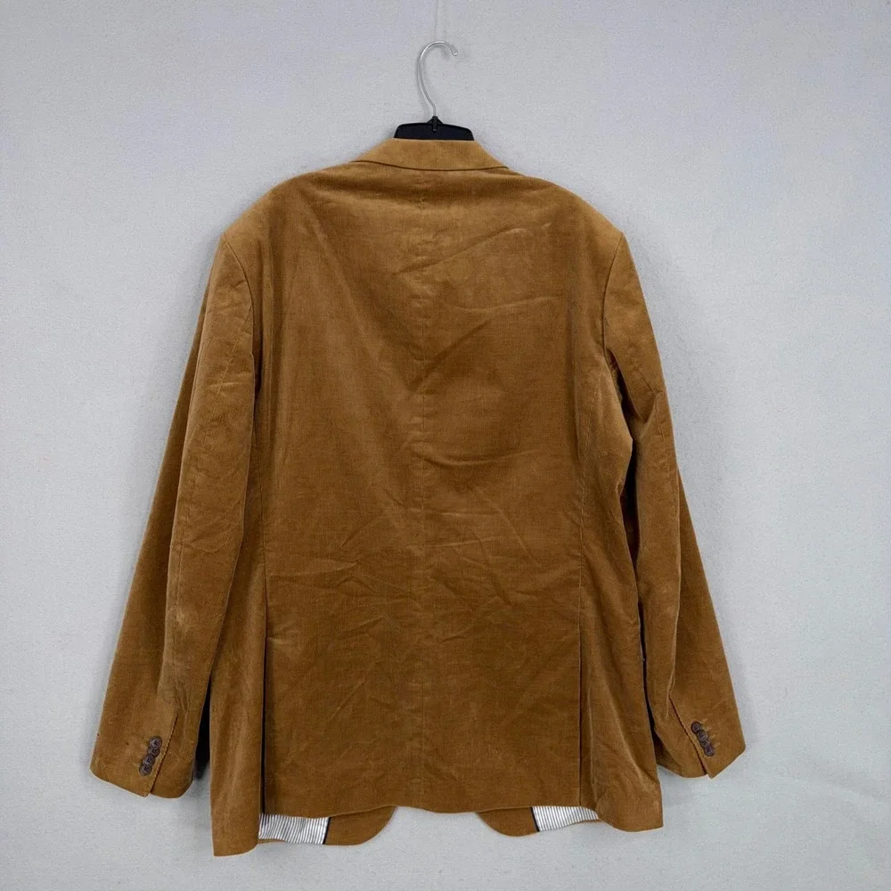 Banana Republic Blazer Mens 46L Brown Corduroy Tailored Fit Duca Visconti Career